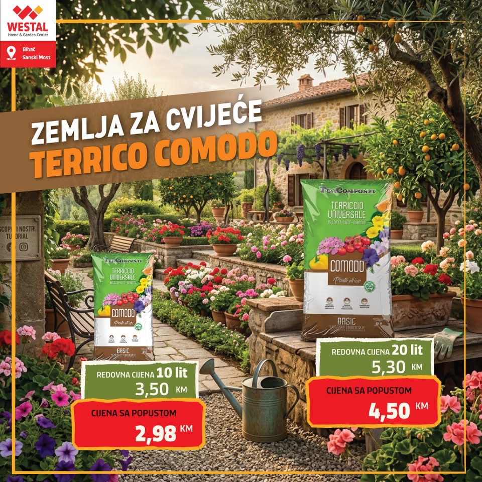 zemlja za cvijeće TERRICO COMODO 20l