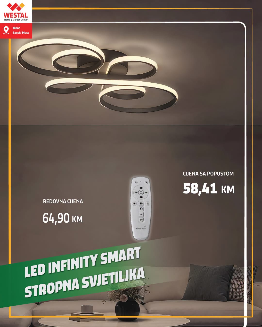 LED Infinity Smart stropna svjetiljka